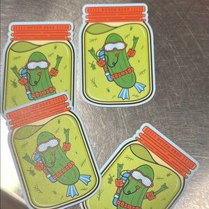Dutch Bros Green Pickle Stickers